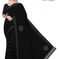Rimzim Dyed Matching Saree with Blouse Piece for Premium Ethnic and Traditional Wear | TIK-ODHNI