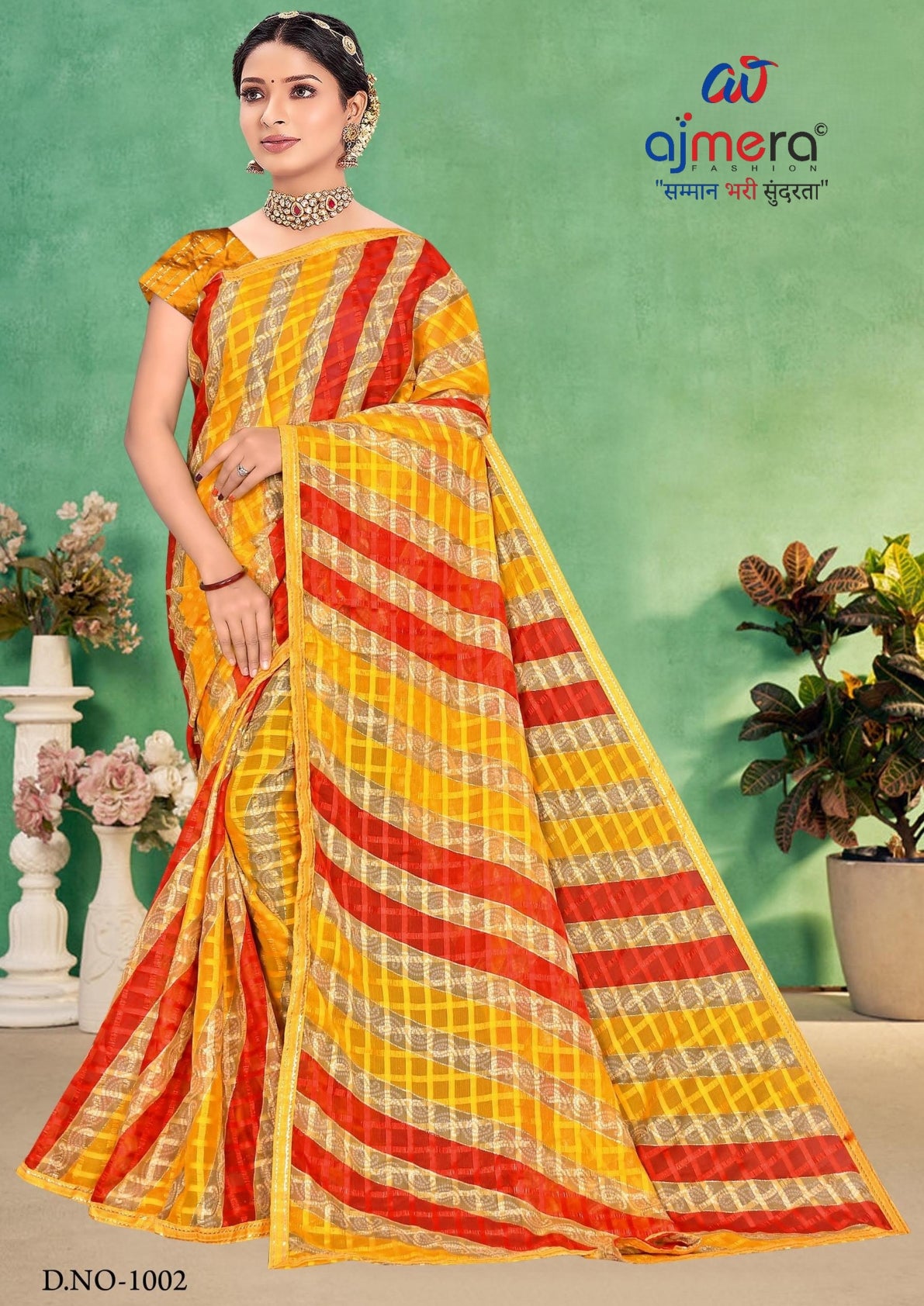 Elegant Printed Saree with Designer Blouse Piece for Festive Wear  | SNR-SHEETAL