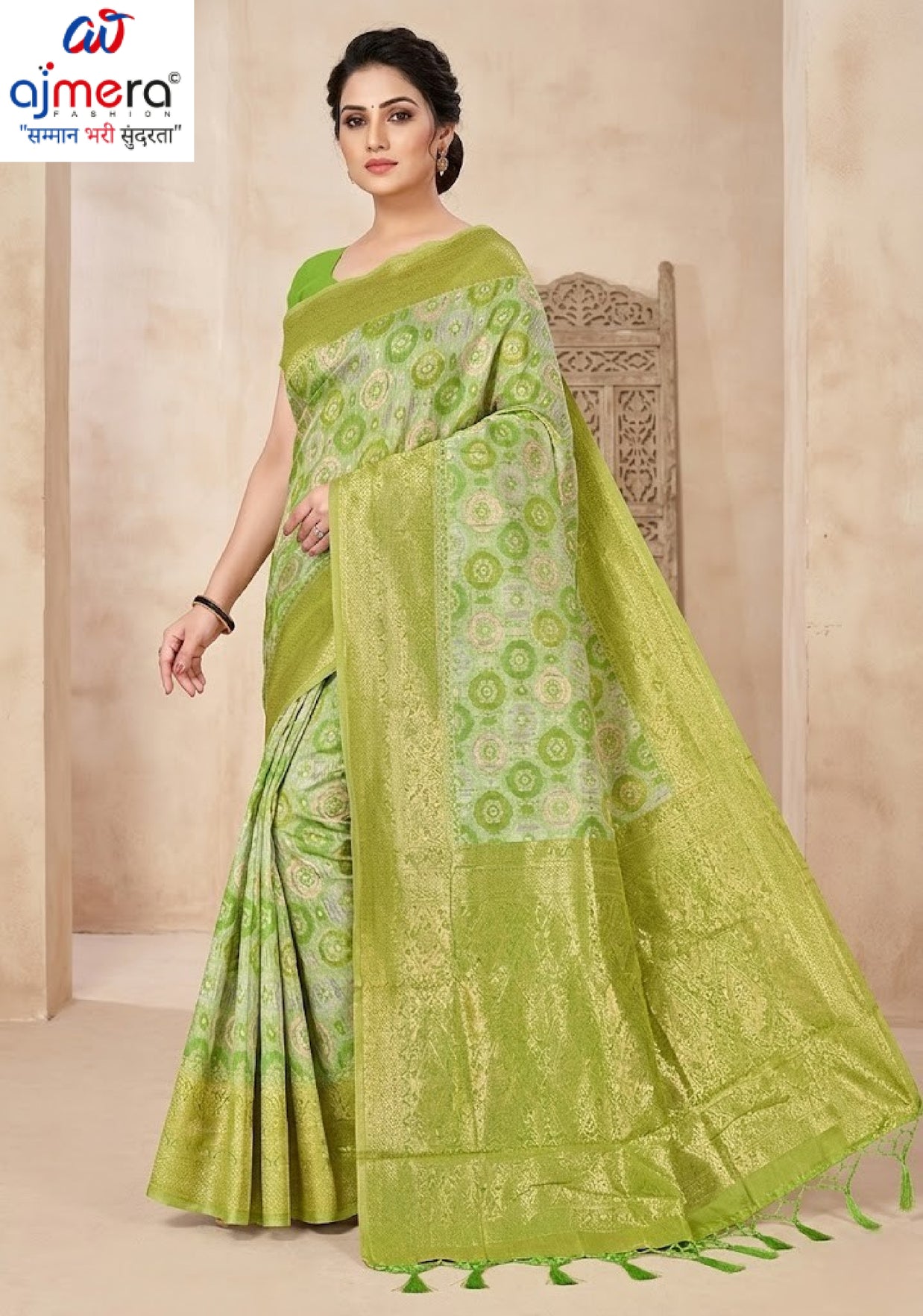 Exclusive Jacquard Silk Saree with Blouse Piece for Premium Cultural Wear | TUL-AMRIT VATIKA COTTON