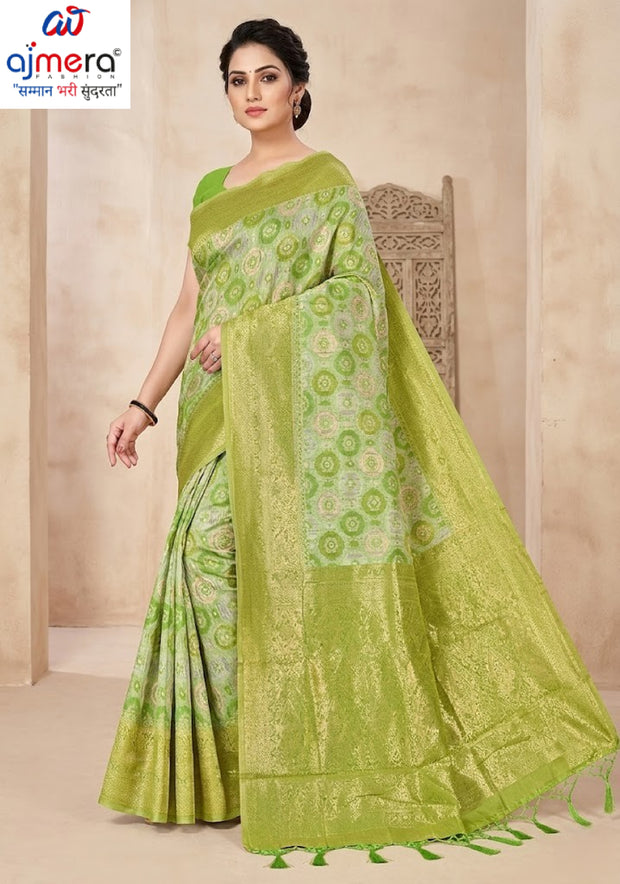 Exclusive Jacquard Silk Saree with Blouse Piece for Premium Cultural Wear | TUL-AMRIT VATIKA COTTON