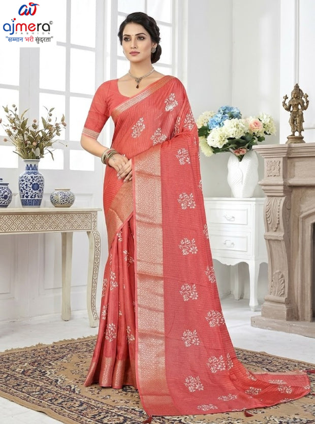 Stylish Printed Saree with Blouse Piece for Traditional Celebrations | TTS-SINDHU VOL-11