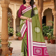 Chic Printed Saree with Blouse Piece for Sophisticated Ethnic Style | GLC-PRIYANKA