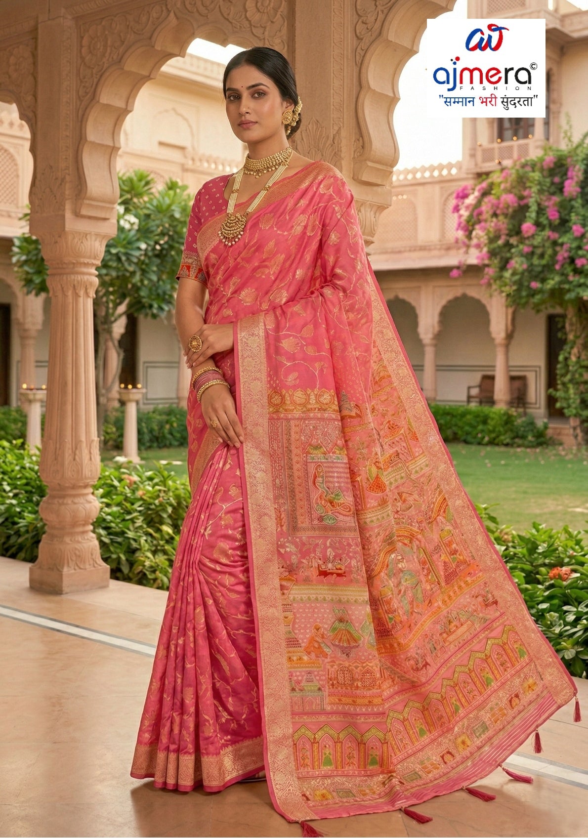 Graceful Printed Saree with Blouse Piece for Modern Ethnic Fashion | RMF-MAHIMA VOL-10