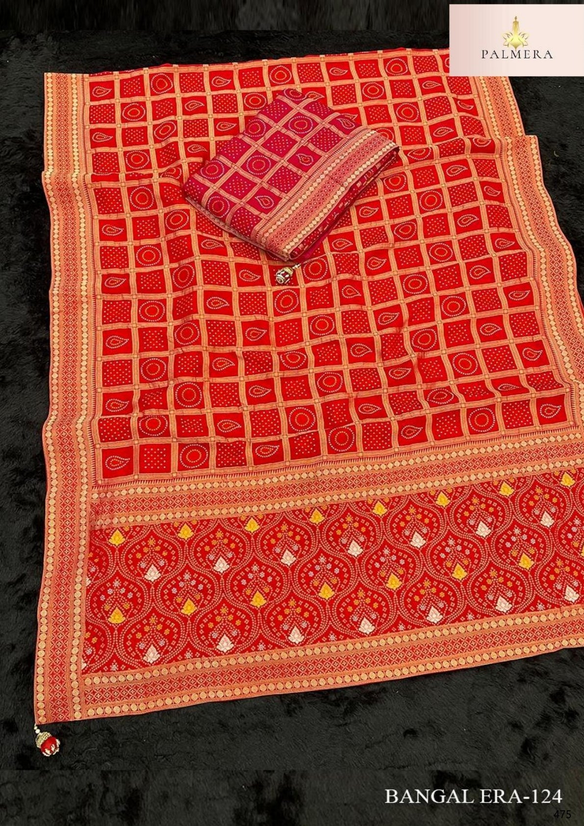 Bangal Era Viscose Saree with Blouse for Premium Ethnic and Designer Wear | ALL-BANGAL ERA-124