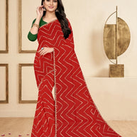 Chic Printed Saree with Blouse Piece for Sophisticated Ethnic Style  | JS-NIKITA