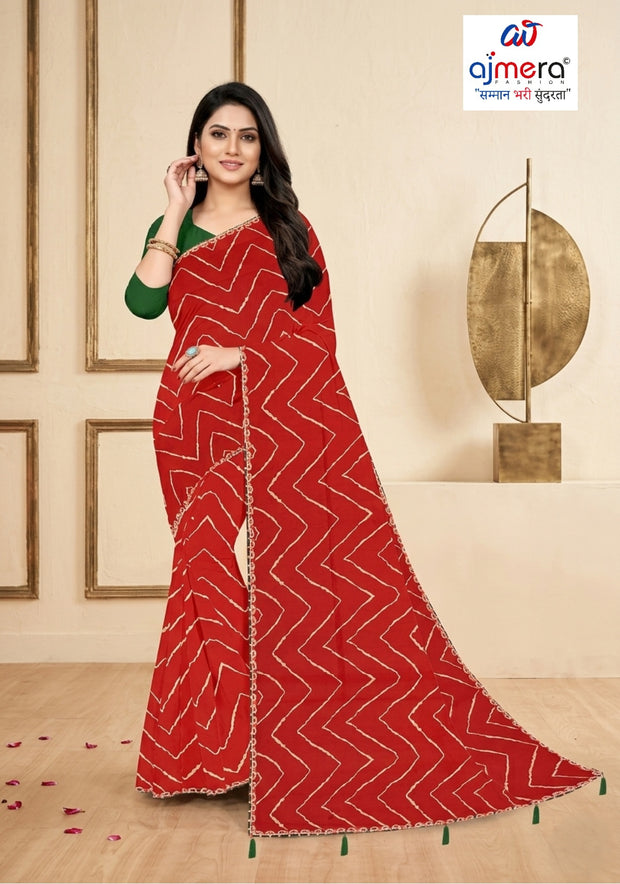 Chic Printed Saree with Blouse Piece for Sophisticated Ethnic Style  | JS-NIKITA