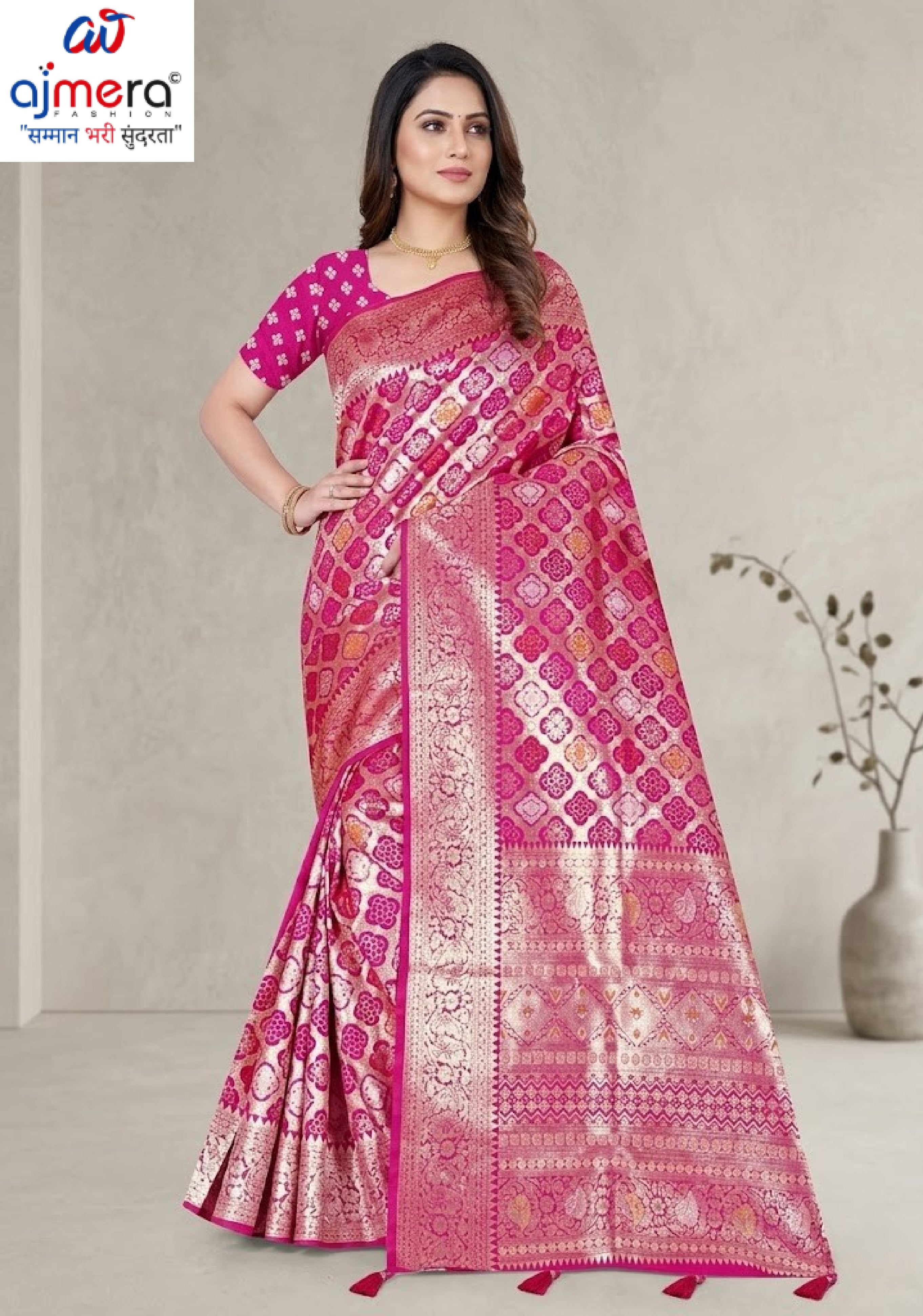 Premium Jacquard Silk Saree with Matching Blouse Piece for Ethnic Celebrations | TUL-PREM PAKHI SILK VOL-05