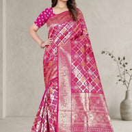 Premium Jacquard Silk Saree with Matching Blouse Piece for Ethnic Celebrations | TUL-PREM PAKHI SILK VOL-05