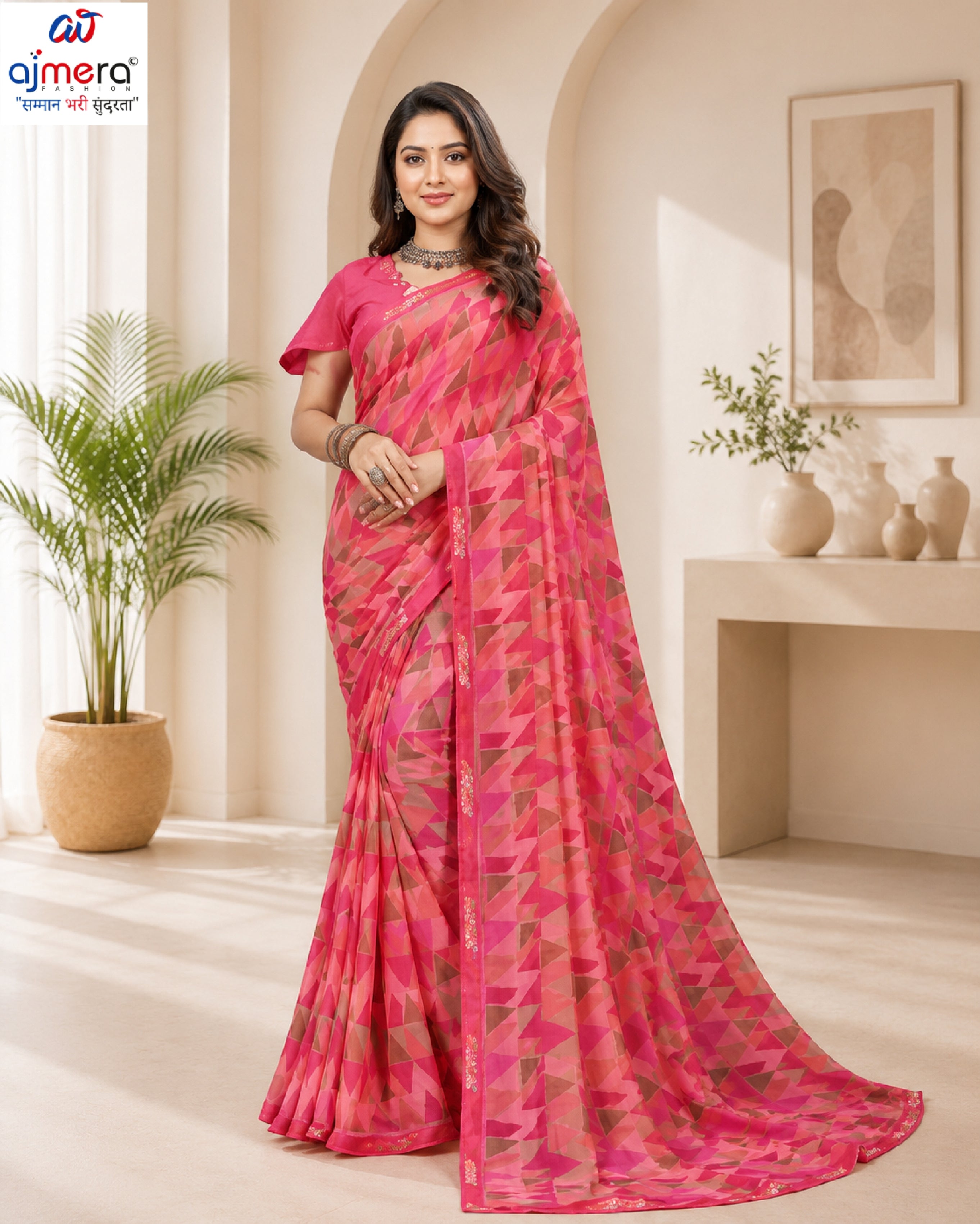 Classic Printed Saree with Blouse Piece for Timeless Traditional Style  | RDD-SHAAN VOL-03