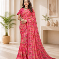 Classic Printed Saree with Blouse Piece for Timeless Traditional Style  | RDD-SHAAN VOL-03