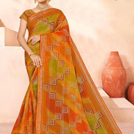 Graceful Printed Saree with Blouse Piece for Modern Ethnic Fashion | SNR-NAVJYOTI