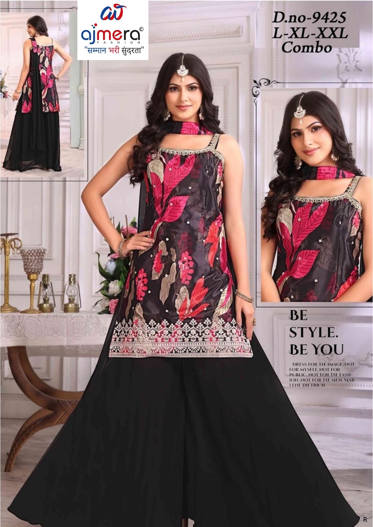 Elegant Chinon Designer Party Wear Gown for Women | KRU-9425