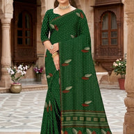 Chic Printed Saree with Blouse Piece for Sophisticated Ethnic Style | GLC-LAXMI