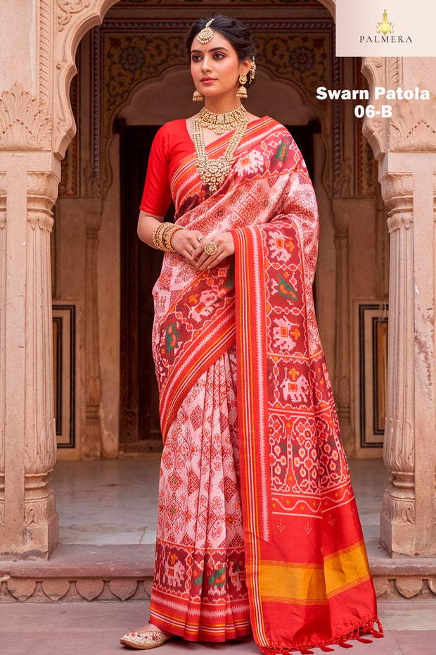 Palmera Saree Manufacturer and Palmera Saree Supplier | ALL-SWARN PATOLA-06