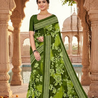 Elegant Printed Saree with Designer Blouse Piece for Festive Wear  | GPT-DHAMAKEDAR-5