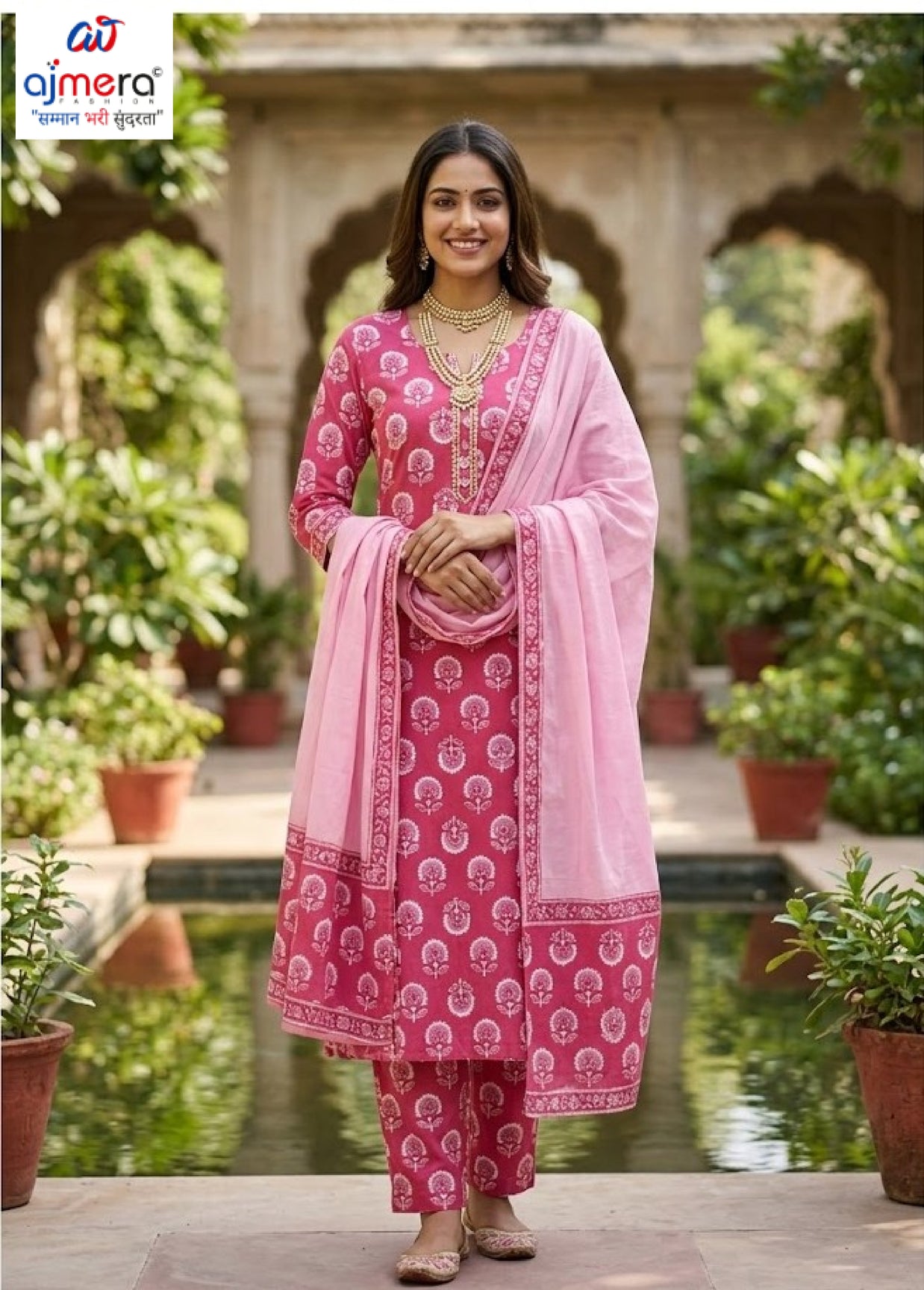 Premium Cotton Unstitched Suit Set | NCY-PRIYA