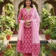 Premium Cotton Unstitched Suit Set | NCY-PRIYA