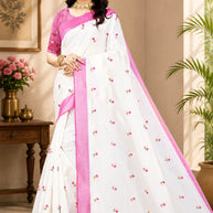 Daily Wear Cotton Saree with Blouse Piece for Premium Ethnic and Traditional Wear | PUT-TRUMP-2