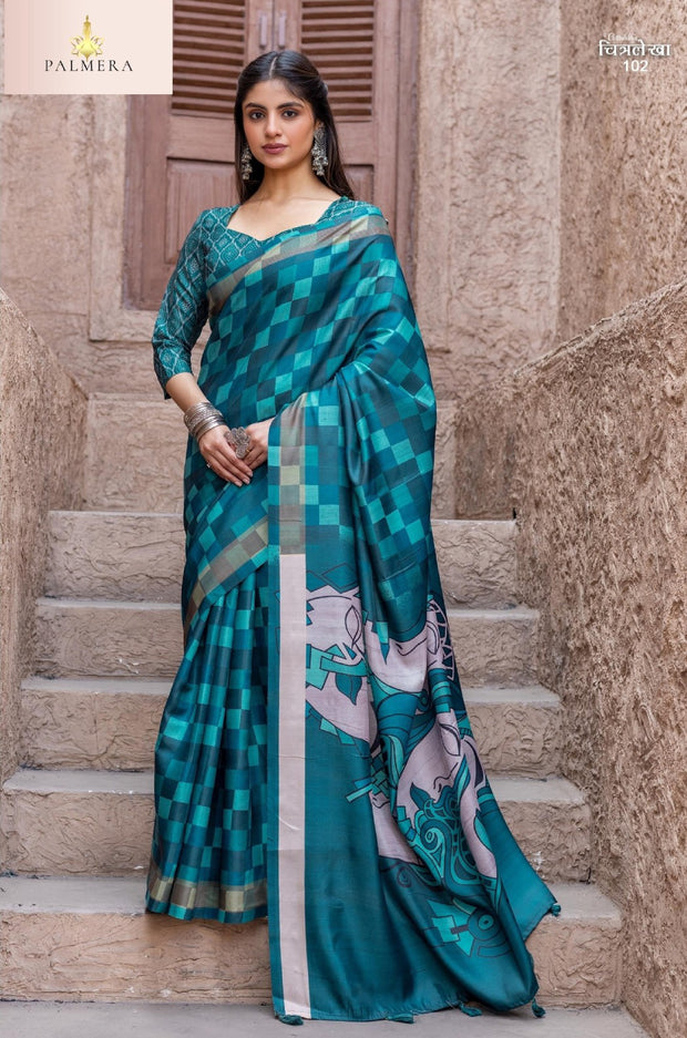 Chitralekha Tussar Saree with Blouse for Premium Ethnic and Designer Wear | ALL-CHITRALEKHA VOL-01