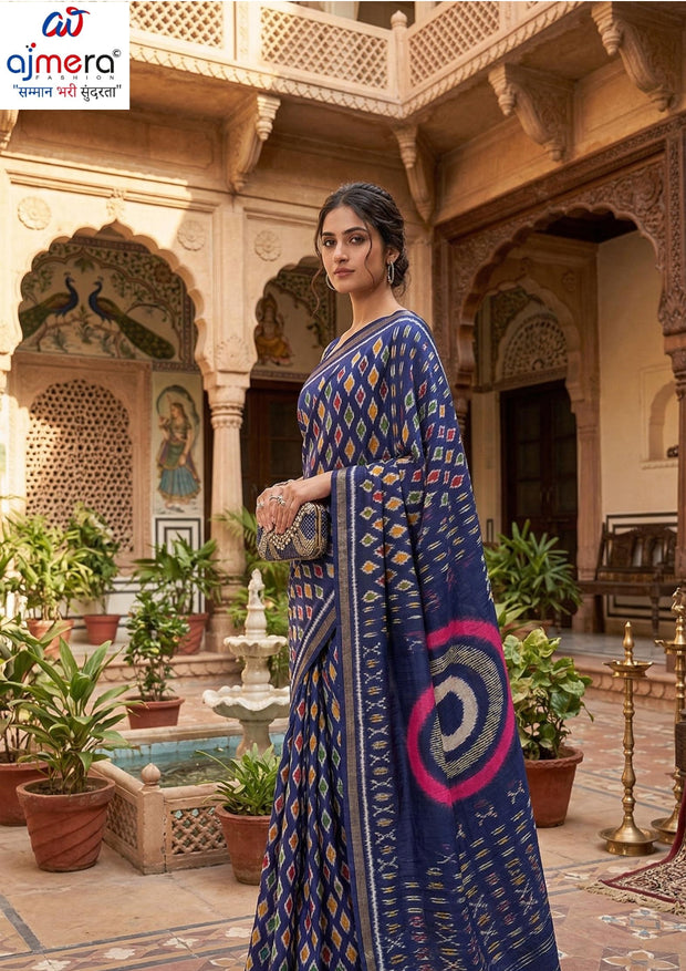 Classic Printed Saree with Blouse Piece for Timeless Traditional Style  | RMF-BRIDAL VOL-8