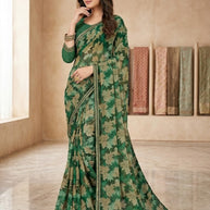 Contemporary Printed Saree with Blouse Piece for Premium Wear  | RDD-MANVI