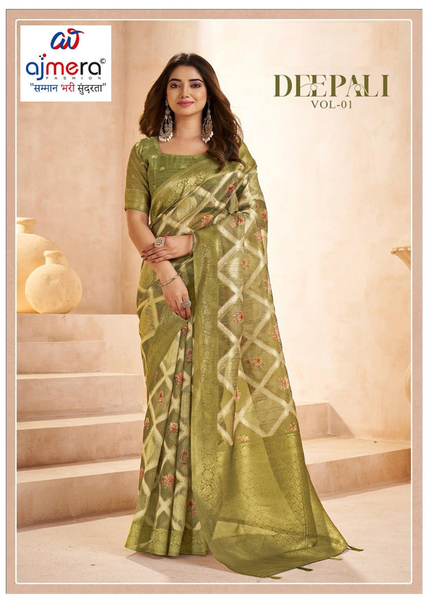 Beautiful Printed Saree with Blouse Piece for Cultural Celebrations | RMF-DEEPALI VOL-1