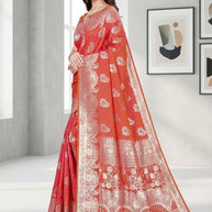 Stylish Jacquard Silk Saree with Blouse Piece for Festive Collection | TUL-MALBARI SILK VOL-59