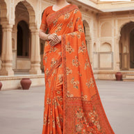 Rich Rapier Silk Matching Saree Without Blouse | DNA-SONPARI