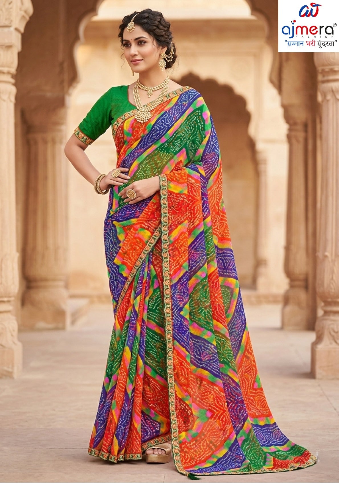 Beautiful Printed Saree with Blouse Piece for Cultural Celebrations | JS-LAVYA