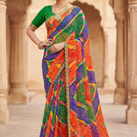 Beautiful Printed Saree with Blouse Piece for Cultural Celebrations | JS-LAVYA
