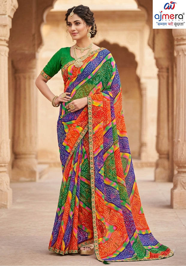 Beautiful Printed Saree with Blouse Piece for Cultural Celebrations | JS-LAVYA