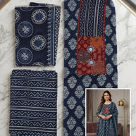 Printed Unstitched Suit for Women | NCY-JALPARI