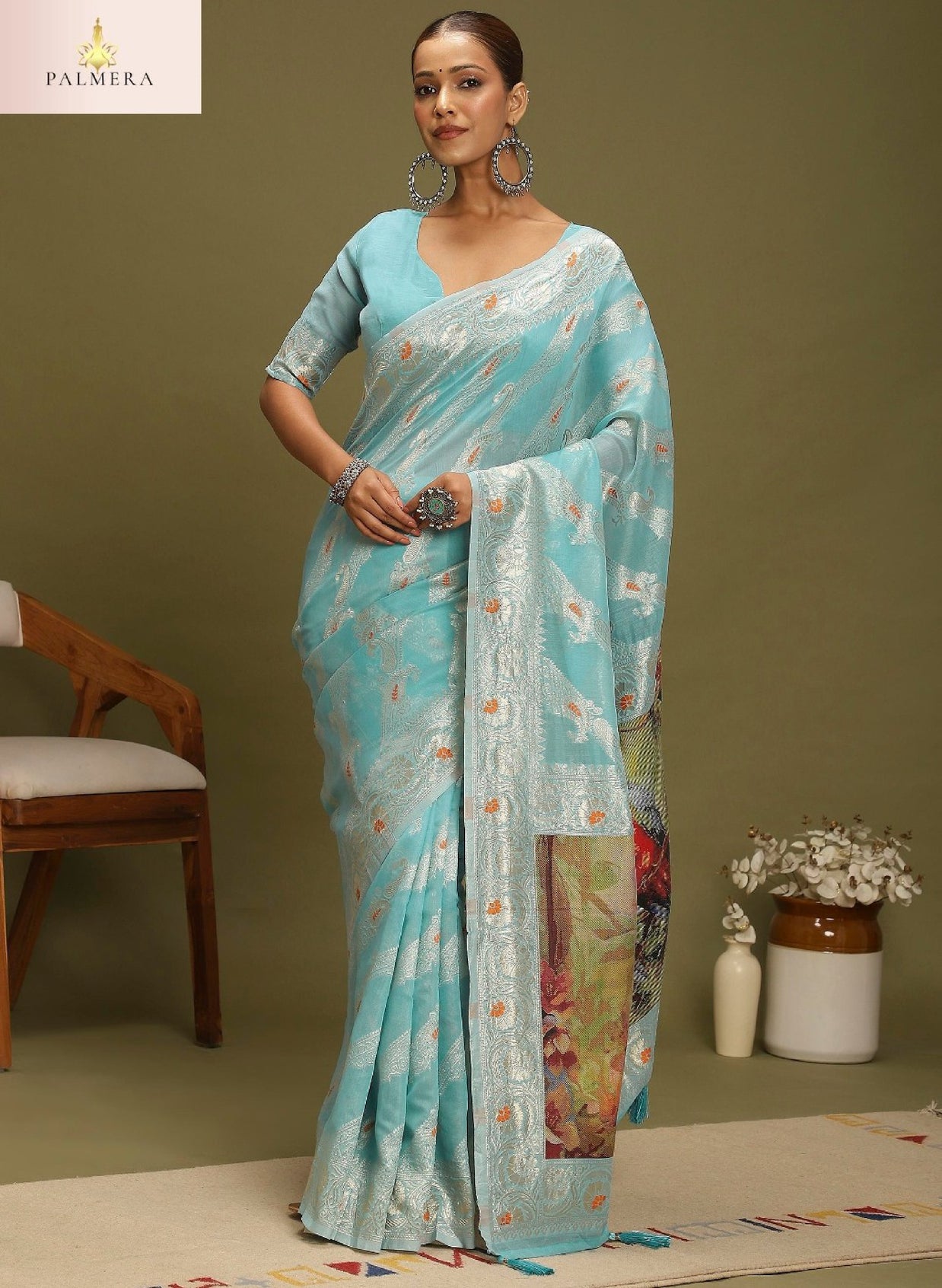 Palmera Saree Manufacturer and Palmera Saree Supplier | ALL-VANAYA-05