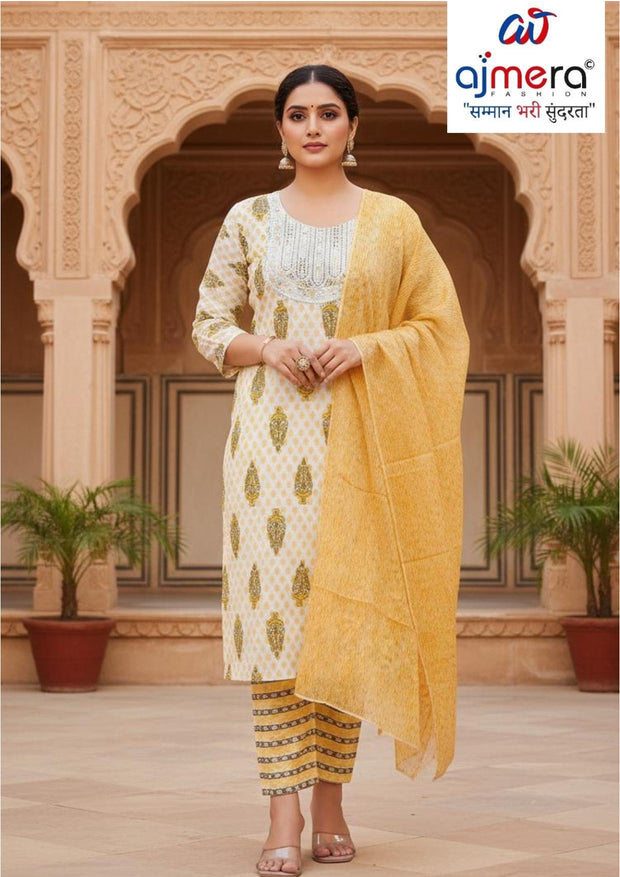 Designer Kurti Set for Women | JNF-SIMI 3PCS SET