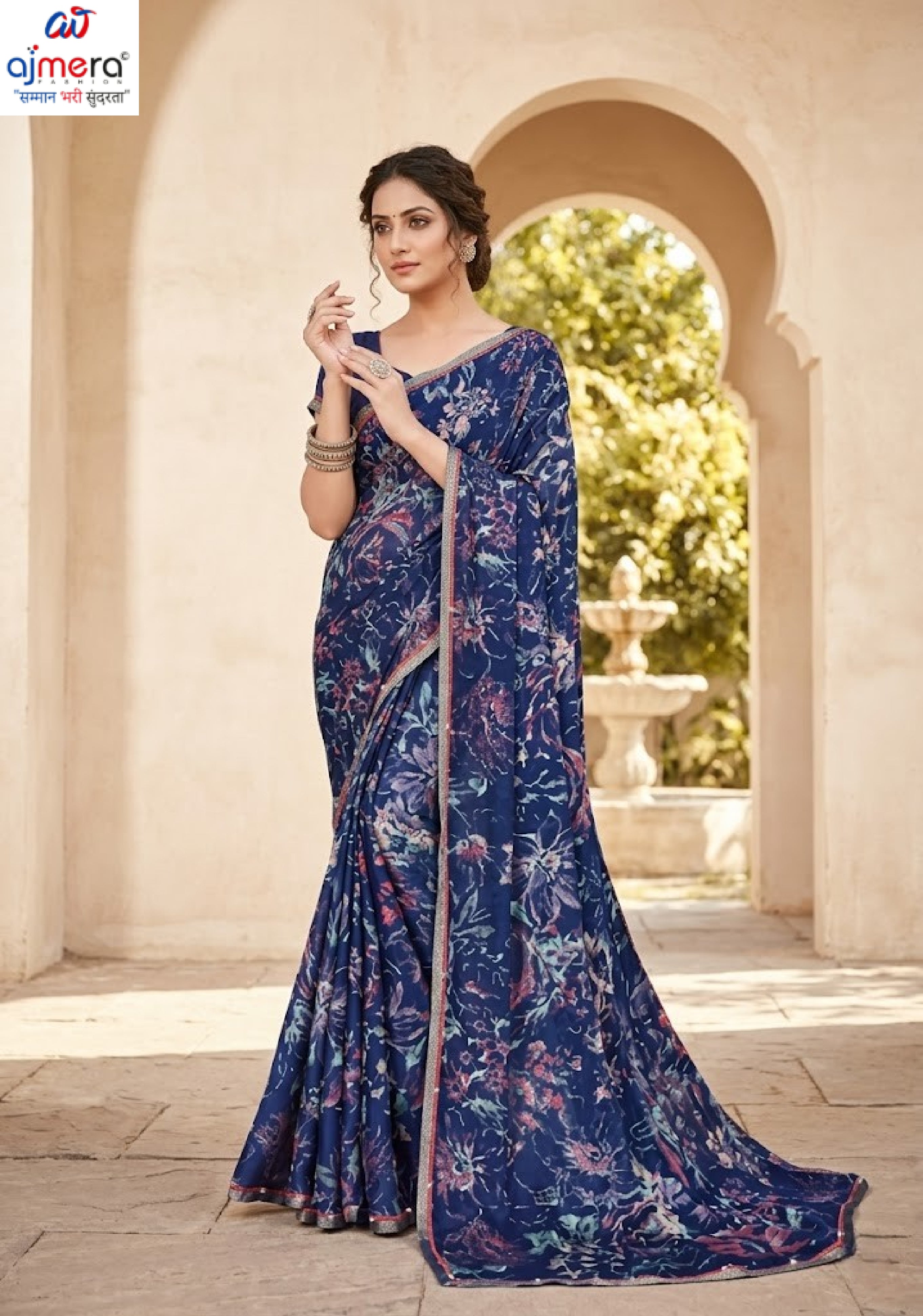 Designer Printed Saree with Blouse Piece for Special Occasions | RDD-NAYRA