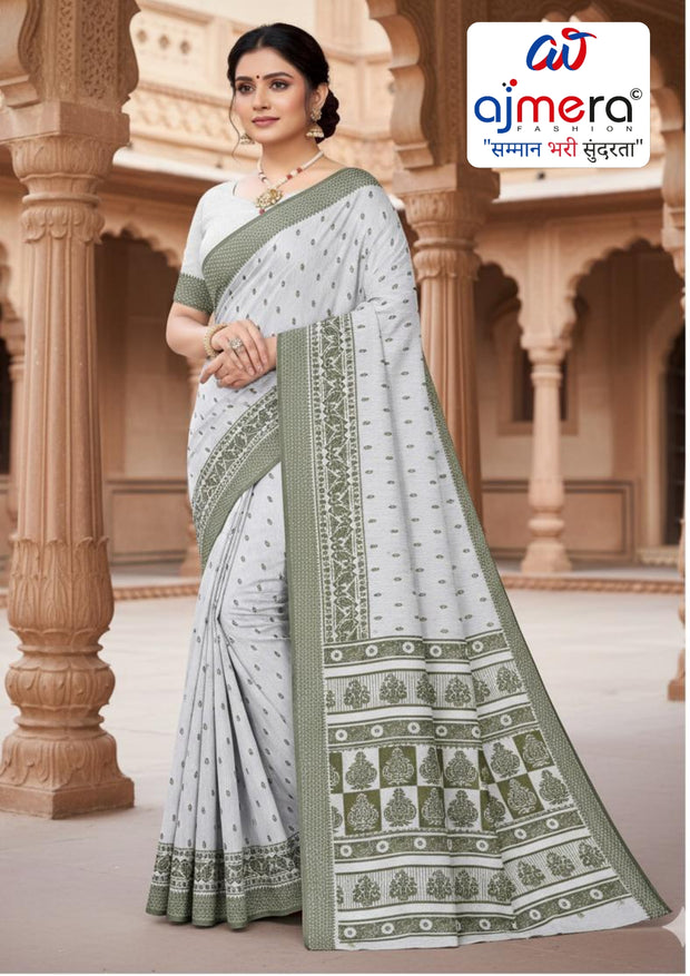 Attractive Rapier Silk Matching Saree With Blouse Piece | ANT-SHILPA