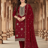 Premium Designer Unstitched Suit Set | KVF-PRINDA