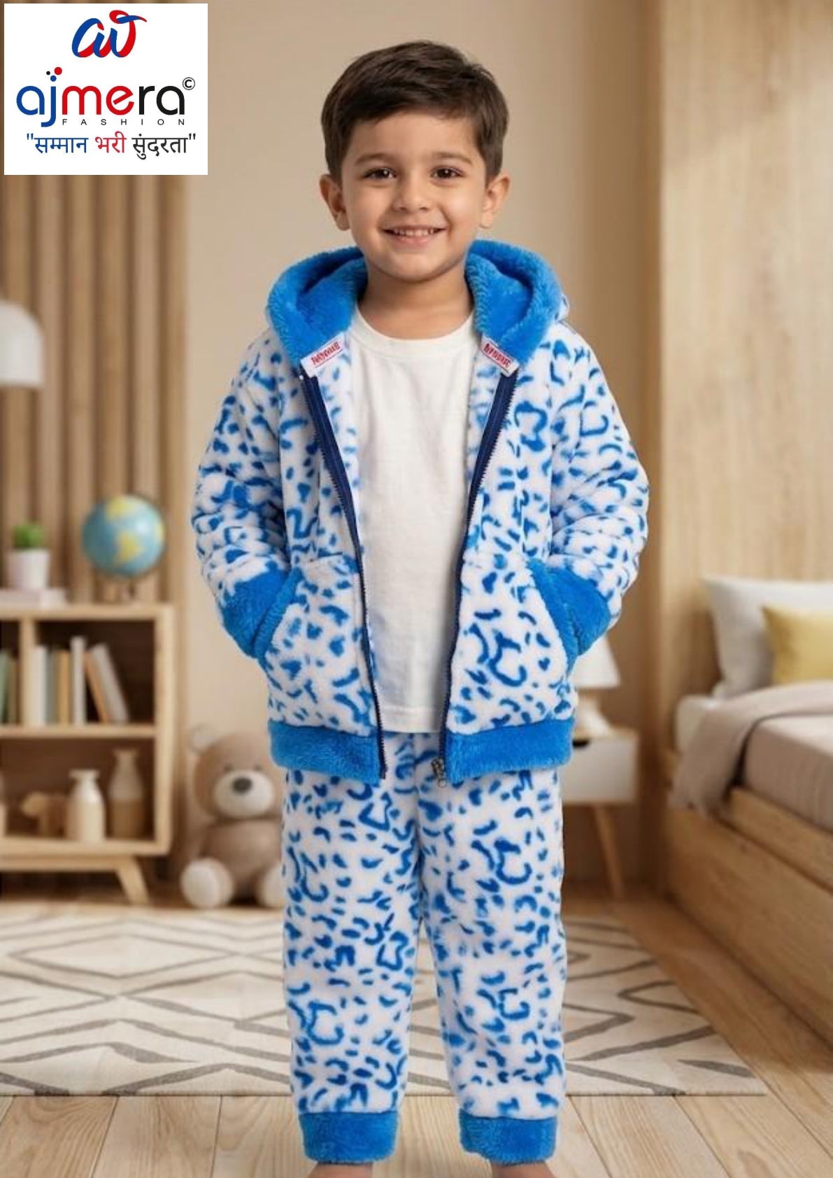 Tiger Print Kids Jacket Wholesale in Surat | MPN-BABY SUIT TIGER PRINT SZ22