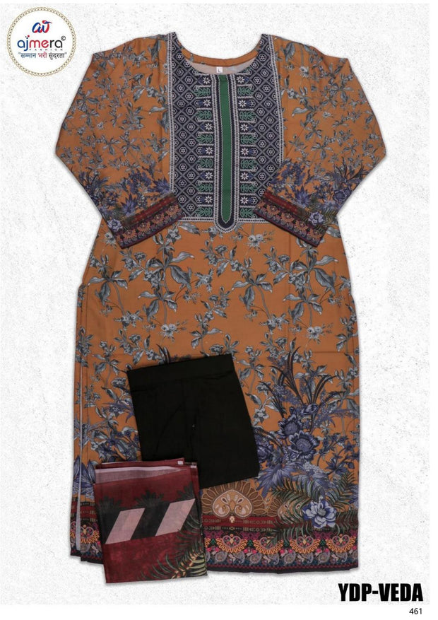 Designer Kurti Pant Dupatta Set for Women | YDP-VEDA