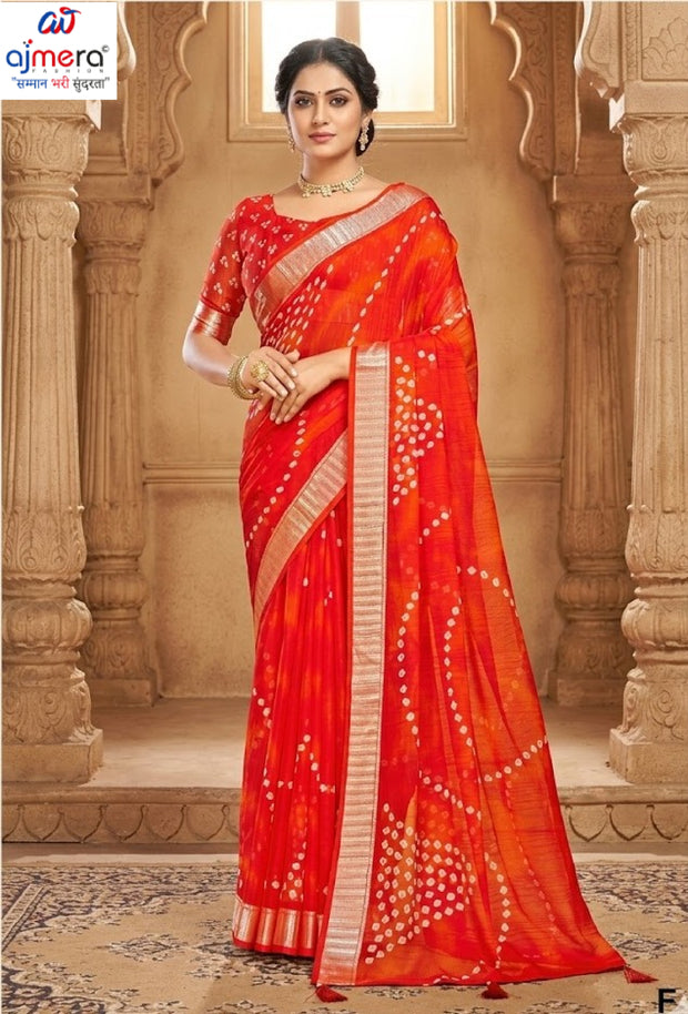Exclusive Printed Saree with Blouse Piece for Elegant Ethnic Look  | RDD-HIMANI