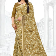Stylish Printed Saree with Blouse Piece for Traditional Celebrations  | GLC-RASA SILK
