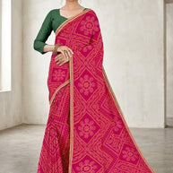 Trendy Printed Saree with Blouse Piece for Women’s Ethnic Wardrobe | TD-SAKHI