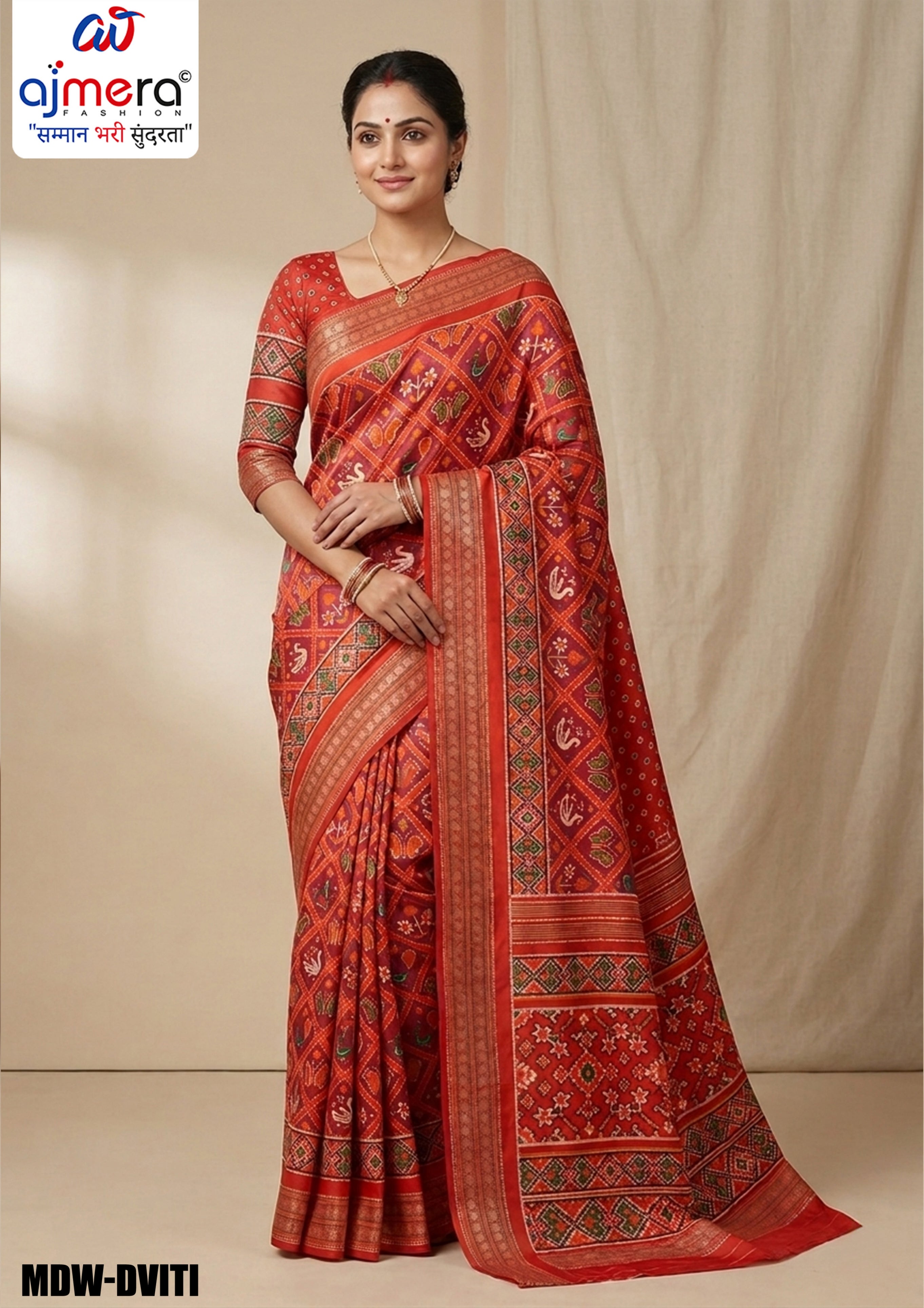 Vibrant Elegance Jacquard Silk Saree With Blouse Piece | MDW-DVITI