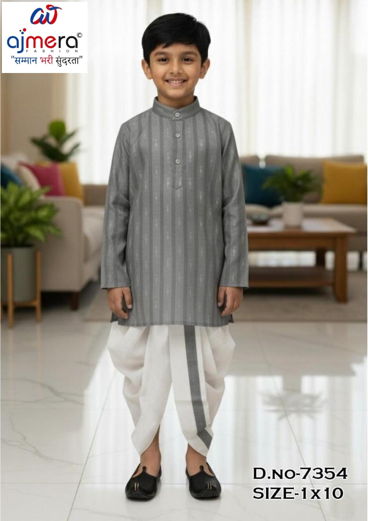 Designer Boys Kurta Dhoti Wholesale Set | JDW-7354
