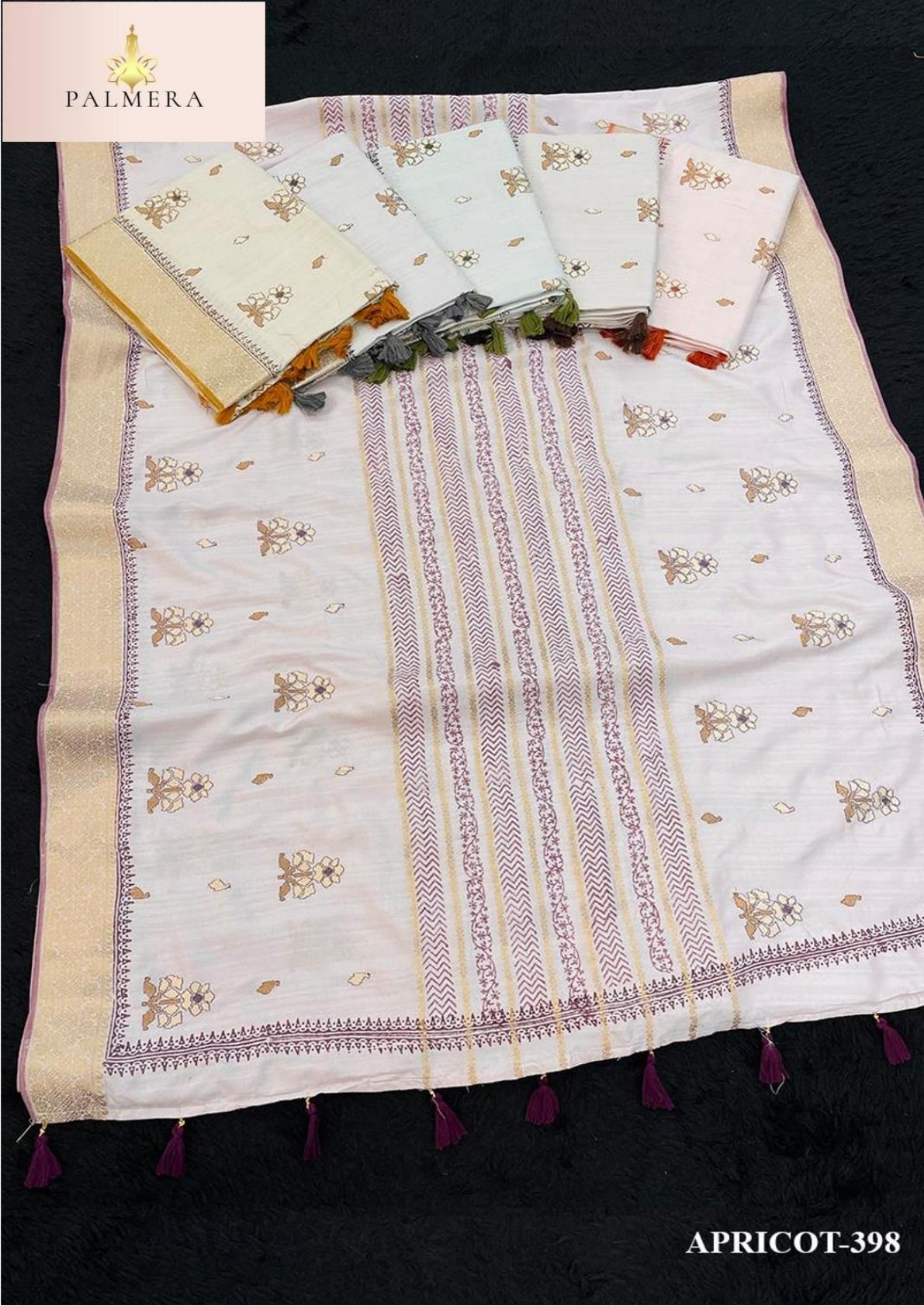 Apricot Linen Saree with Blouse for Premium Ethnic and Designer Wear | ALL-APRICOT-398