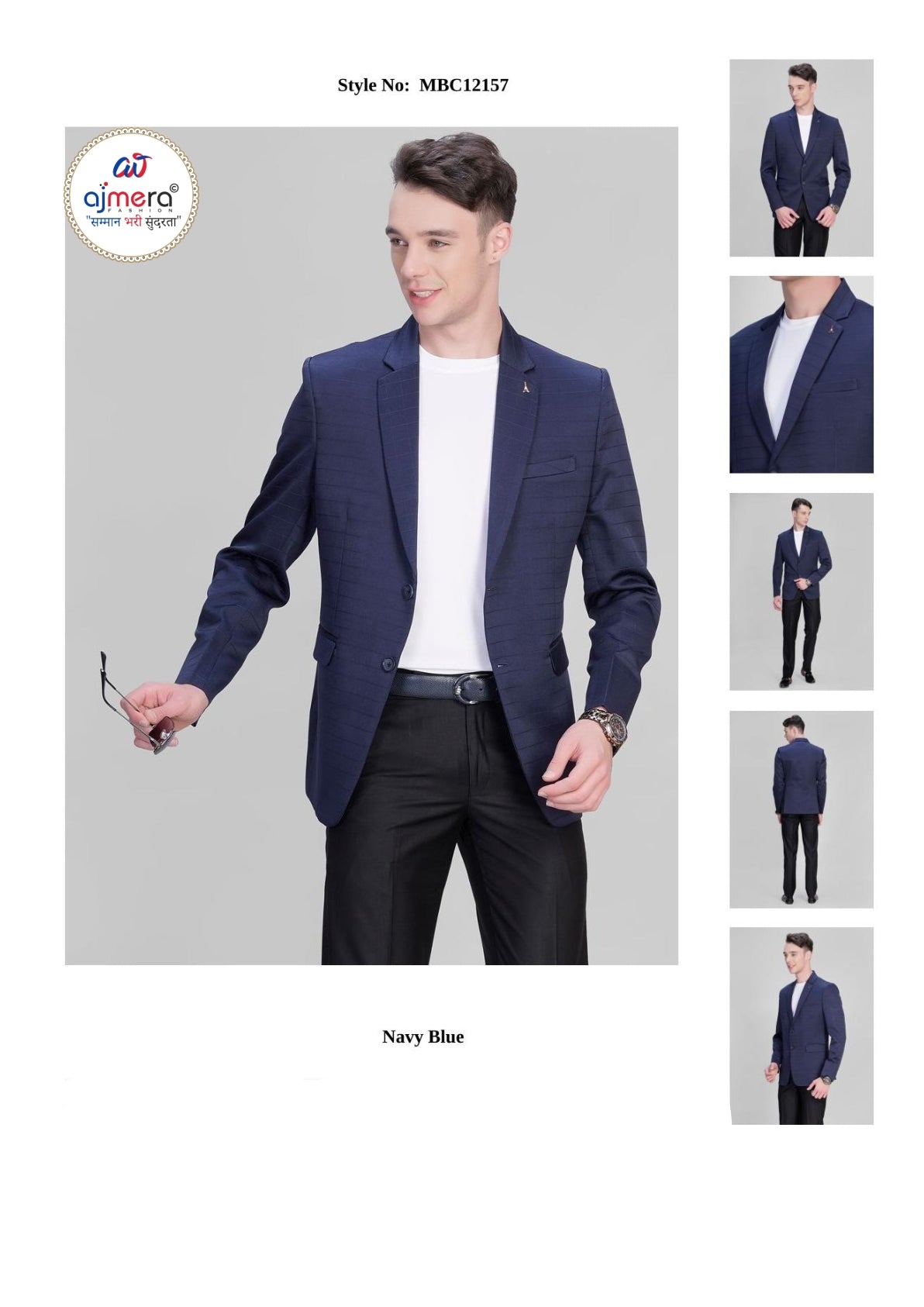 Premium Men’s Formal Blazer for Business & Party Wear | SNA-MBC12157
