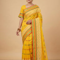 Wholesale Cotton Saree with Without Blouse for Premium Ethnic and Traditional Wear | NDN-HANDLOOM SAREE-418