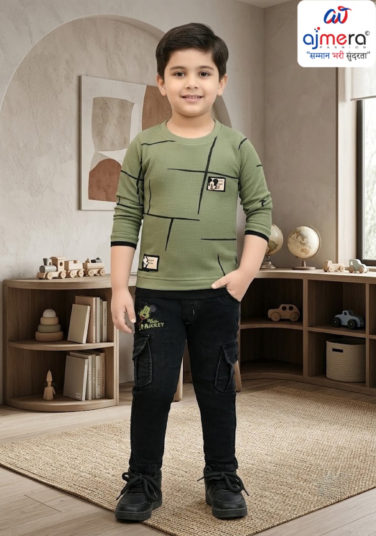 Wholesale Boys T-Shirt & Pant Set | SAP-MB6013