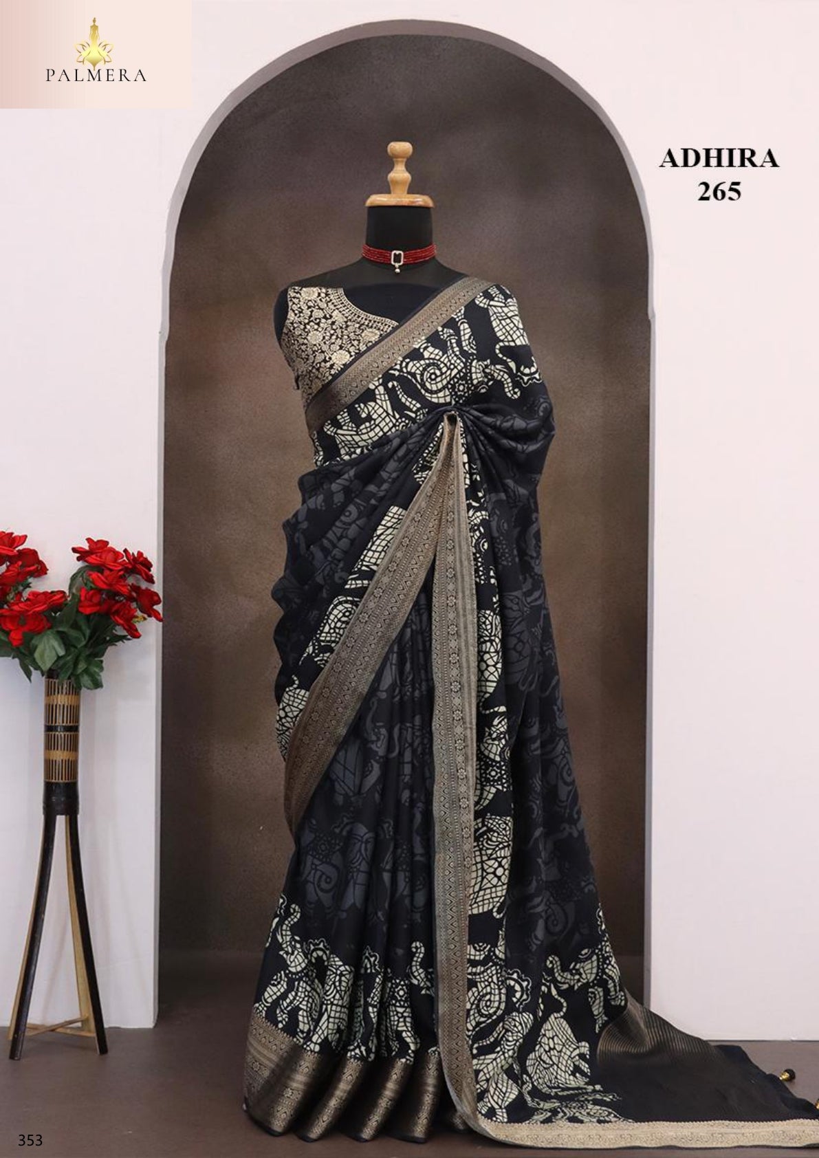 Adhira Viscose Saree with Blouse for Premium Occasion and Ethnic Wear | ALL-ADHIRA-265