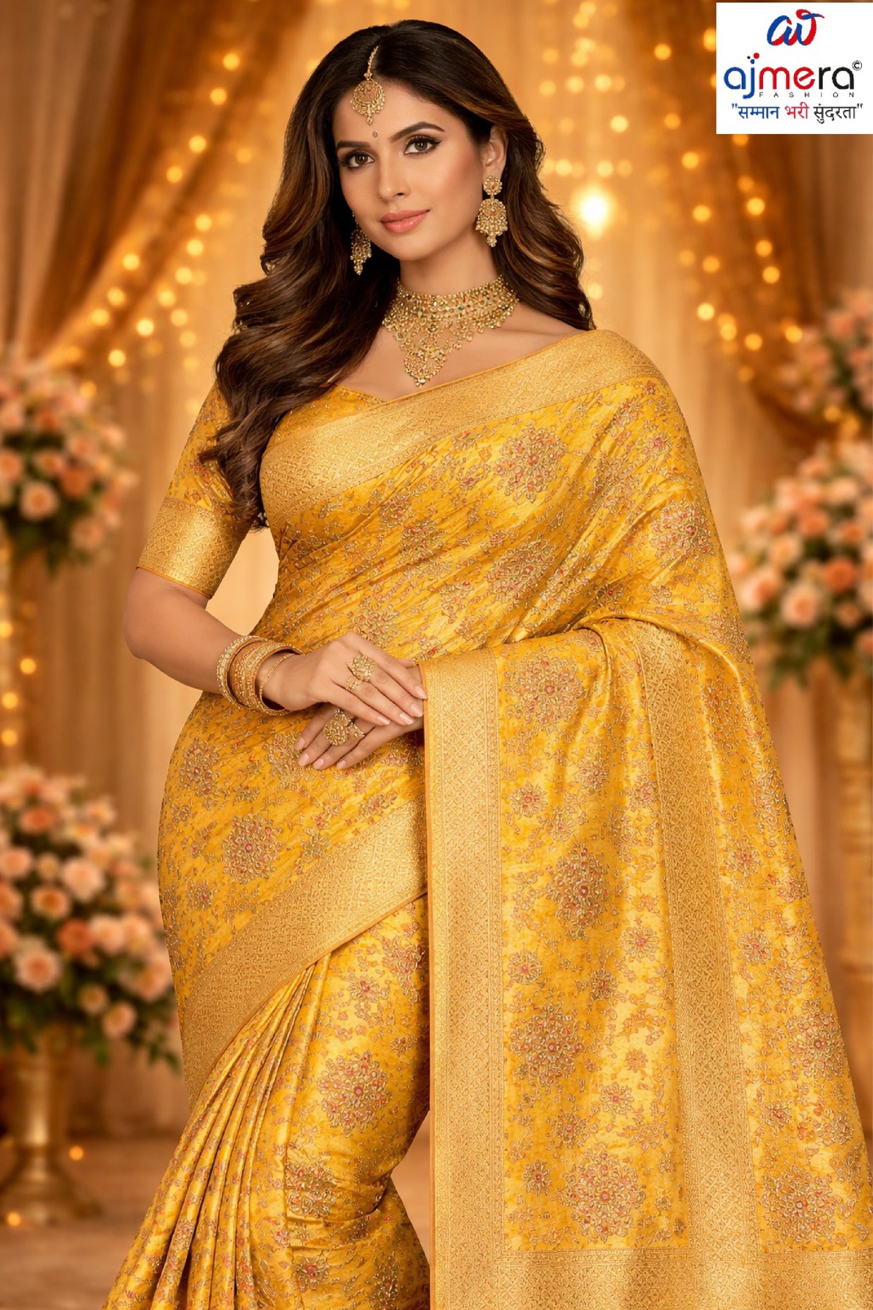Stylish Printed Saree with Blouse Piece for Traditional Celebrations  | WLN-HIMANI-11088